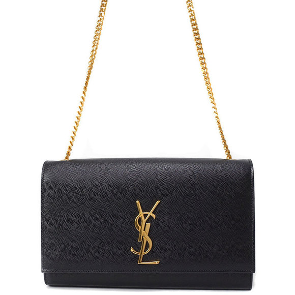 Saint Laurent Paris Classic Kate Satchel Shoulder Bag Black - Picture 1 of 9